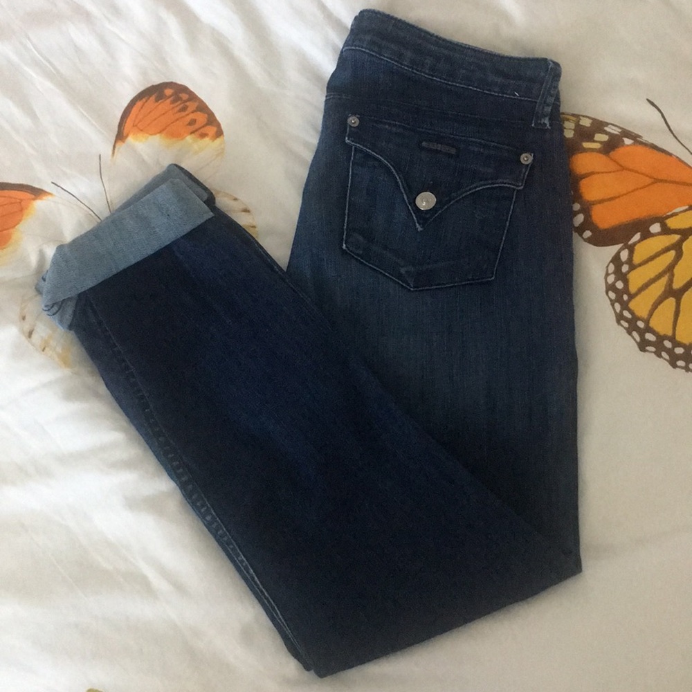 💎EUC💎 Hudson Bacara Straight Flood Cuff Jeans